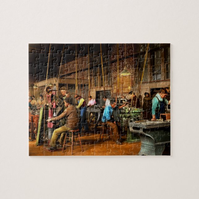 Machinist - Training - Machinist school 1899 Jigsaw Puzzle (Horizontal)