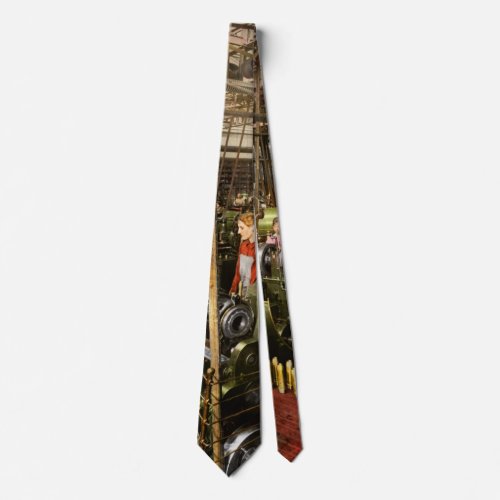 Machinist _ War _ Belts and Bombs 1916 Neck Tie