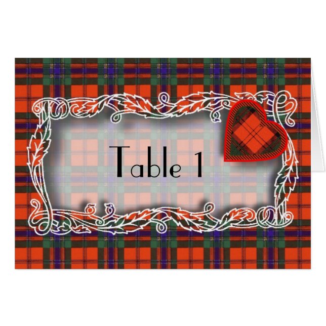 Machintosh Scottish Tartan Cards (Front Horizontal)