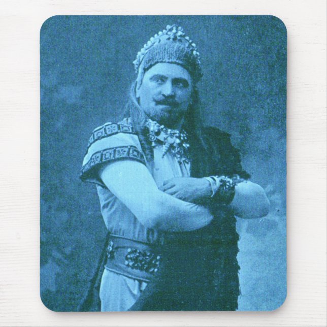 macho macho man in blue mouse pad (Front)