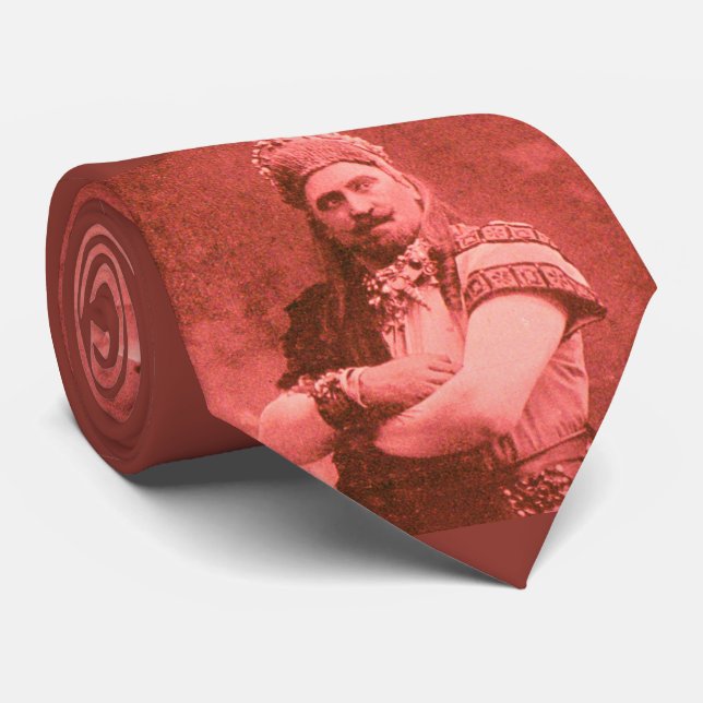 macho macho man in red neck tie (Rolled)