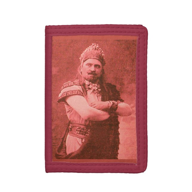 macho macho man in red trifold wallet (Front Vertical)