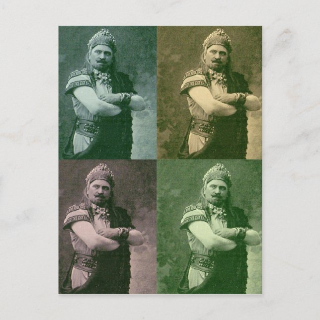macho macho man postcard (Front)