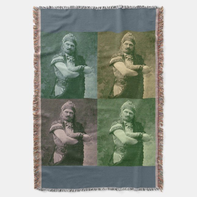 macho macho man throw blanket (Front Vertical)