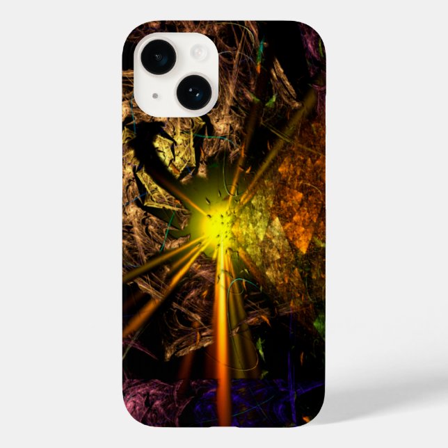 Machu Picchu 3D Optical Illusion Fractal Case-Mate iPhone Case (Back)