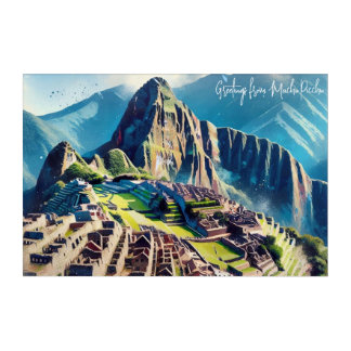 Machu picchu  acrylic print
