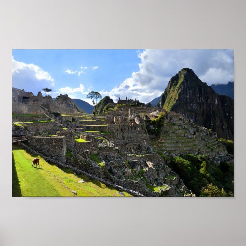 Machu Picchu Afternoon Poster