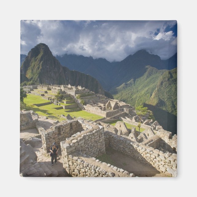 Machu Picchu, ancient ruins, UNESCO world 3 Magnet (Front)