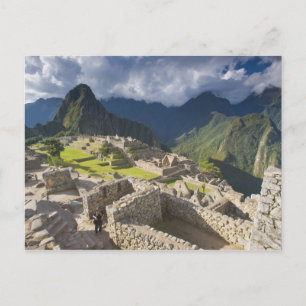 Machu Picchu, ancient ruins, UNESCO world 3 Postcard