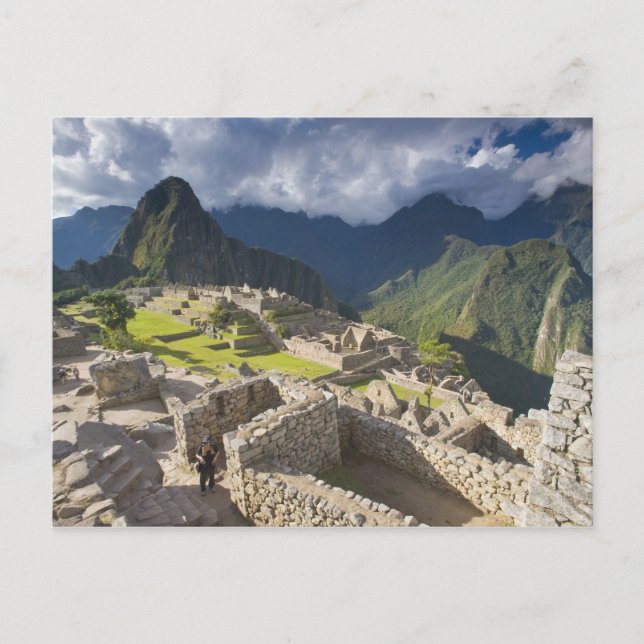 Machu Picchu, ancient ruins, UNESCO world 3 Postcard (Front)