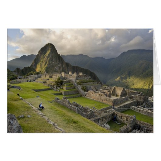 Machu Picchu, ancient ruins, UNESCO world Cards (Front Horizontal)