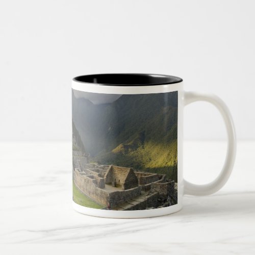 Machu Picchu ancient ruins UNESCO world Two_Tone Coffee Mug