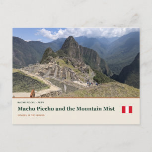 Machu Picchu and the Mountain Mist Postcard