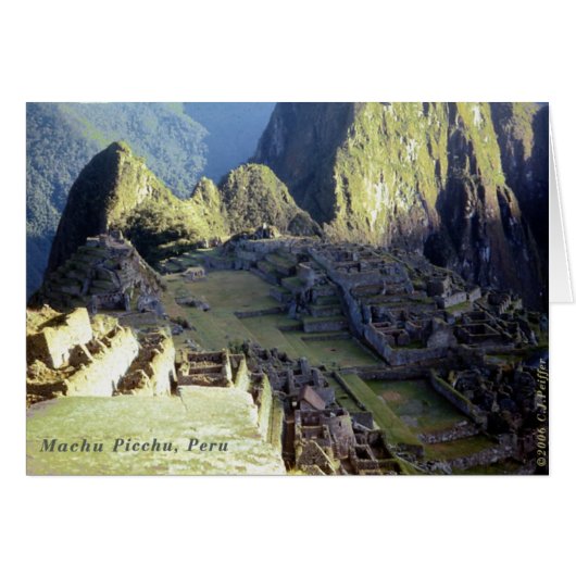 'Machu Picchu at Dawn' Cards (Front Horizontal)