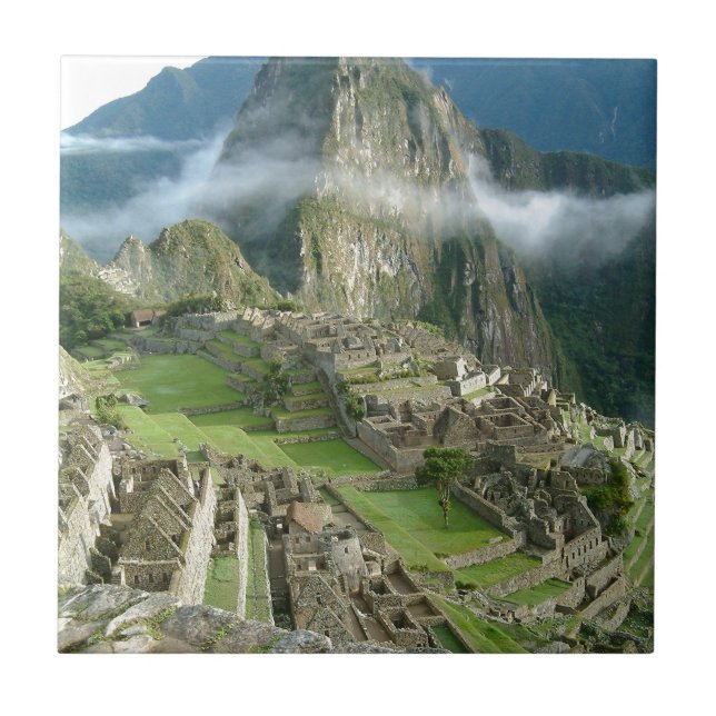 machu picchu ceramic tile (Front)