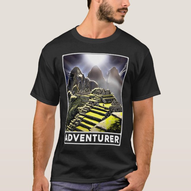 Machu Picchu Cordillera Peru Adventurer T-Shirt (Front)