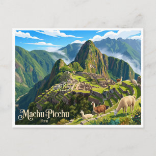 Machu Picchu Cusco Peru Postcard