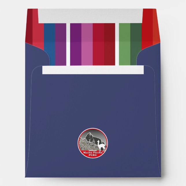 Machu Picchu Cusco Peru Sacred Mountain Landscape  Envelope (Back (Bottom))