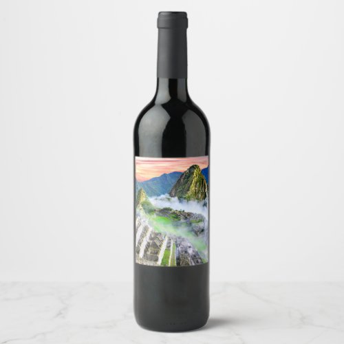  Machu Picchu Cusco _ Peru Wine Label