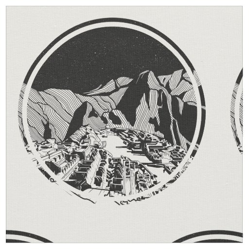 Machu Picchu Fabric