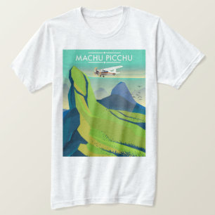 machu picchu Flight travel poster T-Shirt