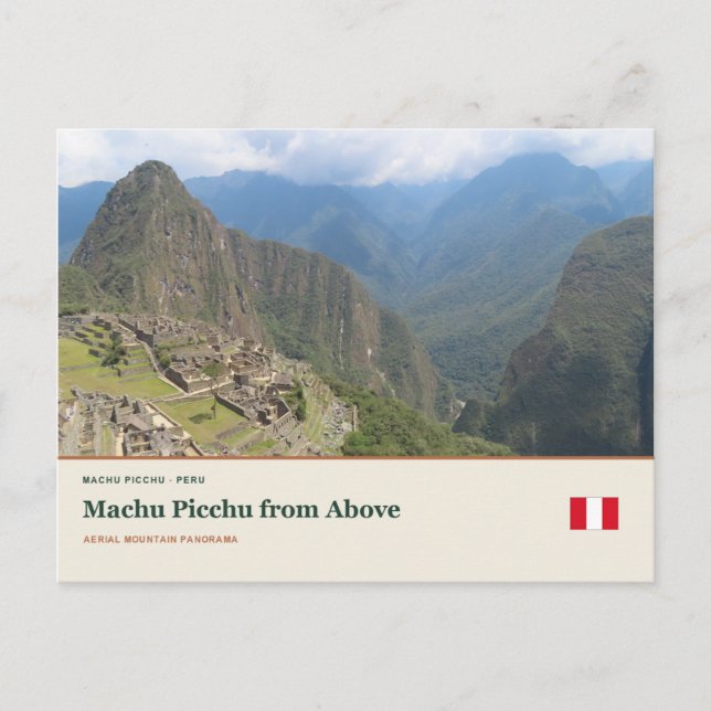 Machu Picchu from Above Postcard (Front)