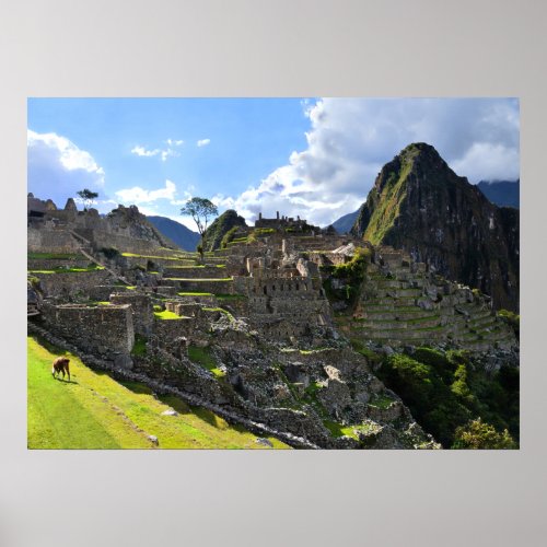 Machu Picchu in the Afternoon Peru Poster