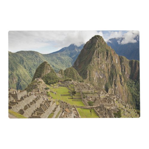 Machu Picchu inca city in Peru placemat