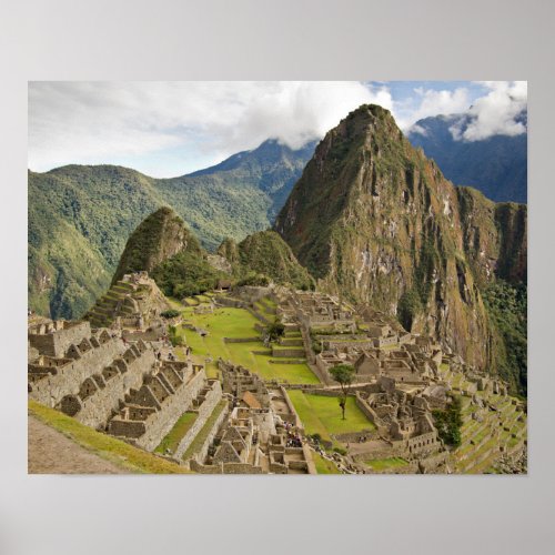 Machu Picchu inca city in Peru poster