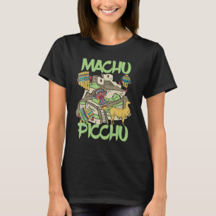 Machu Picchu Inca Peru Souvenir Ruined city South  T-Shirt