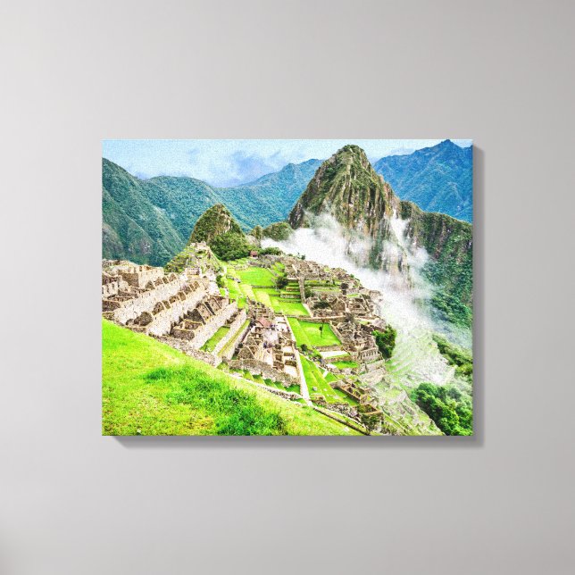 Machu Picchu large canvas Print (Front)