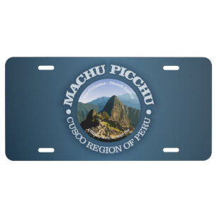 Machu Picchu License Plate