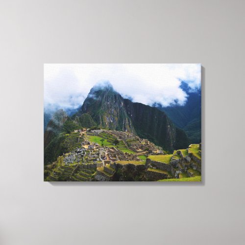 Machu Picchu On High Canvas Print