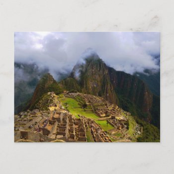 Machu Picchu Overlook  Peru Postcard by catherinesherman at Zazzle