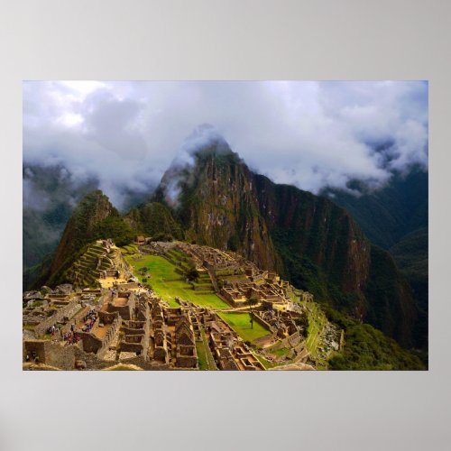 Machu Picchu Overlook Peru Poster