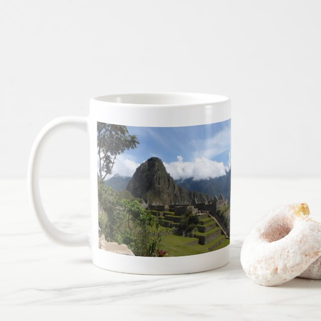 Machu Picchu Panoramic Coffee Mug (With Donut)