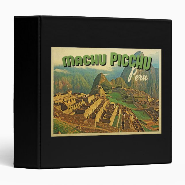 Machu Picchu Peru 3 Ring Binder (Front/Spine)