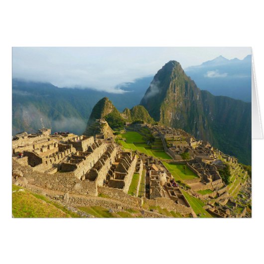 Machu Picchu, Peru Blank Card (Front Horizontal)