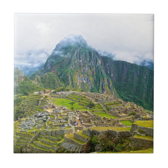 Machu Picchu, Peru Ceramic Tile (Front)