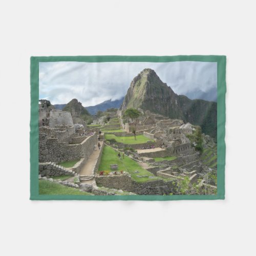 Machu Picchu Peru fleece Blanketpillow