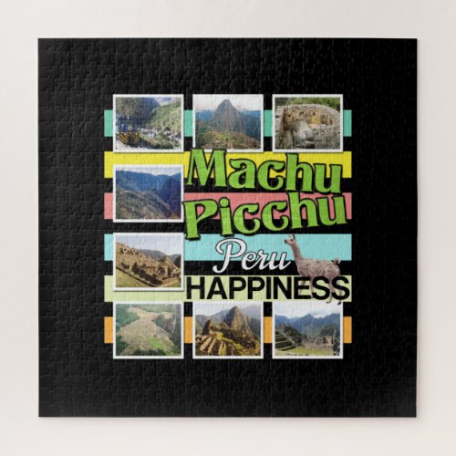 Machu Picchu Peru Happiness Jigsaw Puzzle