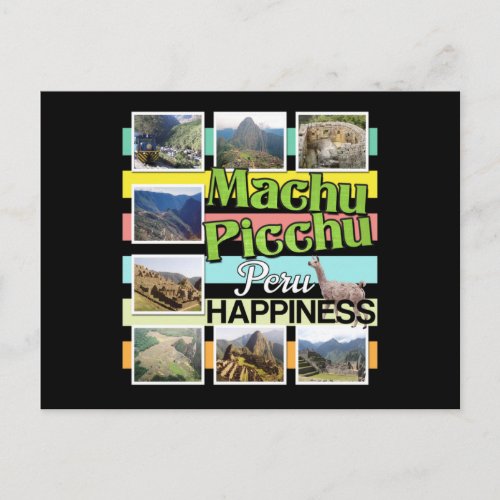 Machu Picchu Peru Happiness Postcard