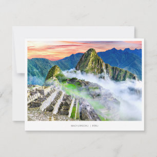 Machu Picchu, Peru Holiday Card