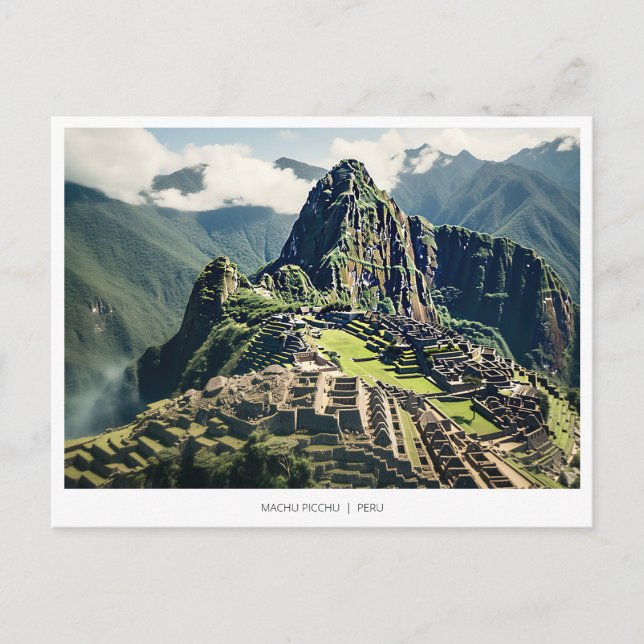Machu Picchu, Peru Holiday Postcard (Front)