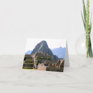 Machu Picchu Peru - Huayna Picchu Mountain Card