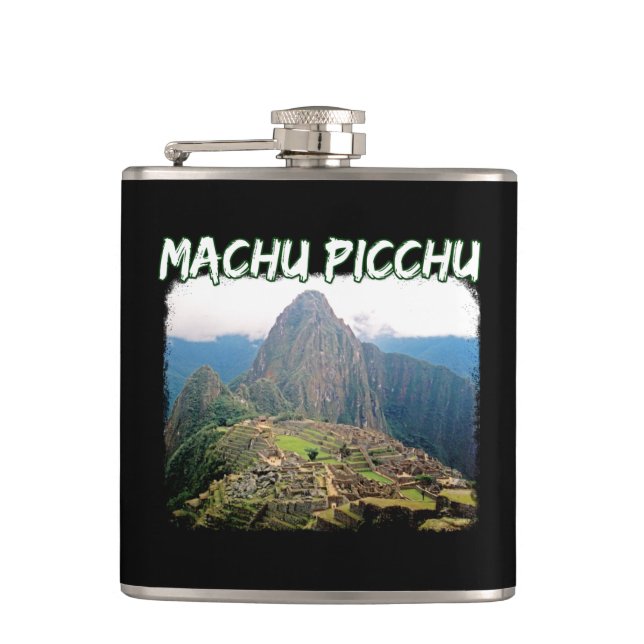 Machu Picchu Peru - Huayna Picchu Mountain Flask (Front)