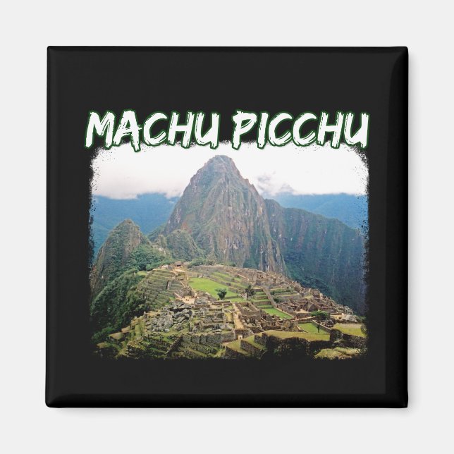 Machu Picchu Peru - Huayna Picchu Mountain Magnet (Front)