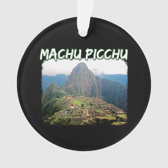 Machu Picchu Peru - Huayna Picchu Mountain Ornament (Front)