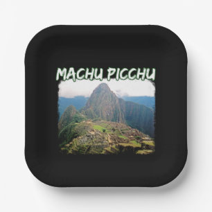 Machu Picchu Peru - Huayna Picchu Mountain Paper Plates