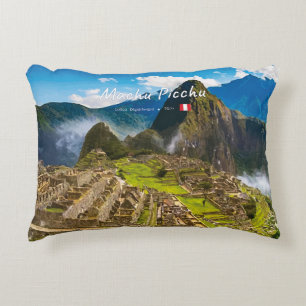 Machu Picchu, Peru - Inca Citadel Ruins Accent Pillow